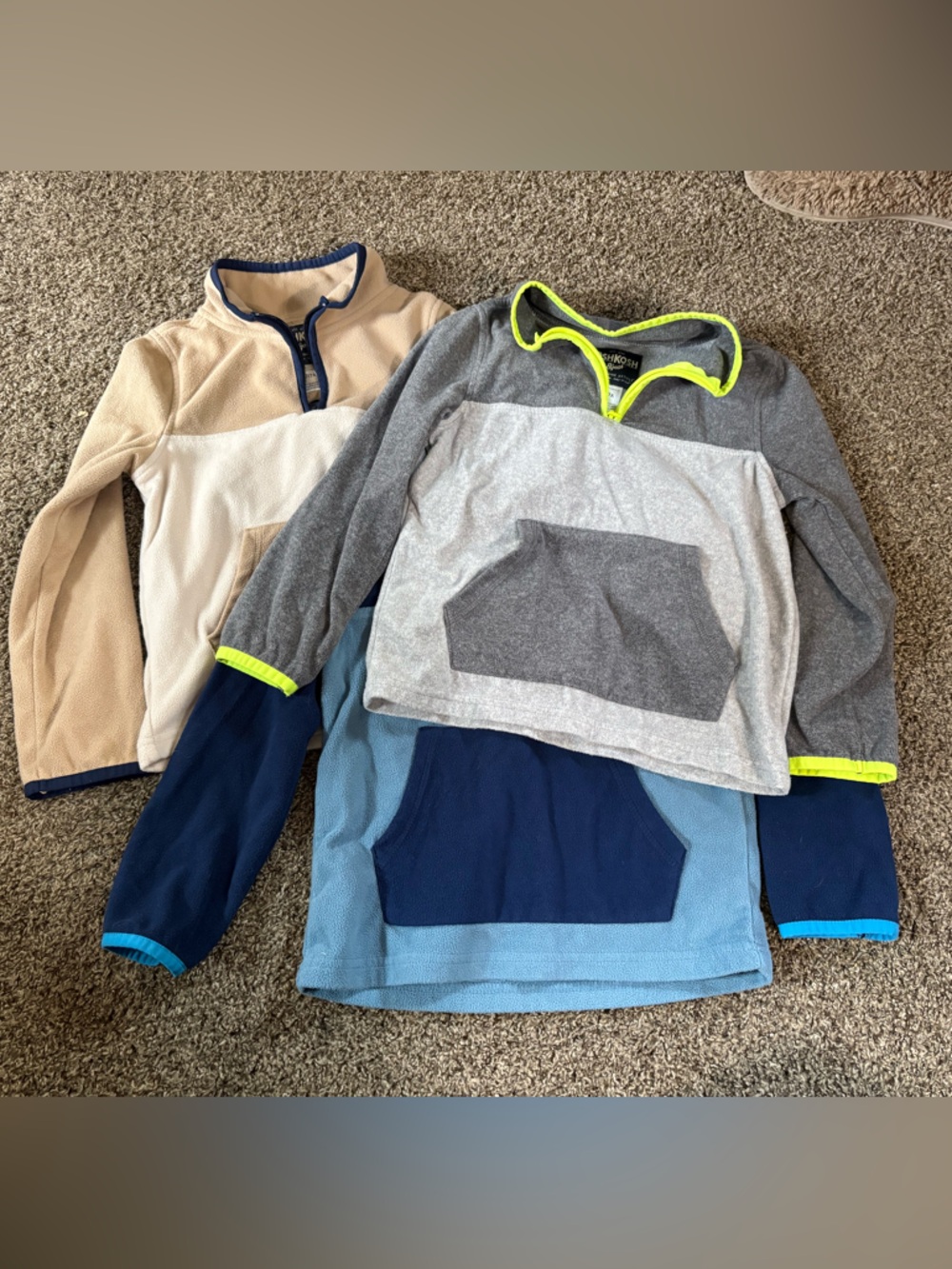 Oshkosh B’gosh Bundle of 3 Quarterzip